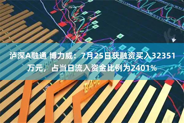 泸深A融通 博力威：7月25日获融资买入32351万元，占当日流入资金比例为2401%